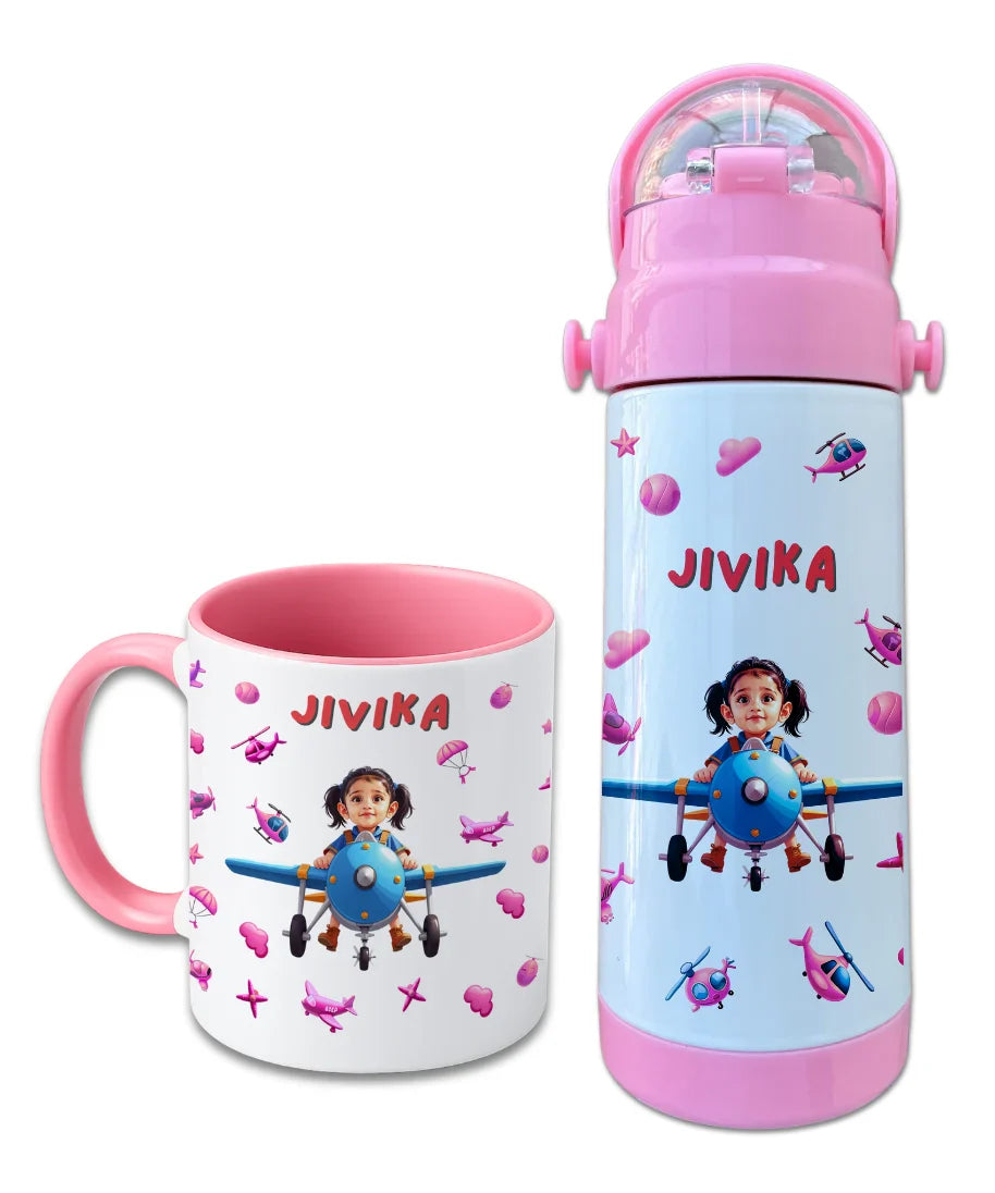 Personalized Bottle & Mug Combo for Kids