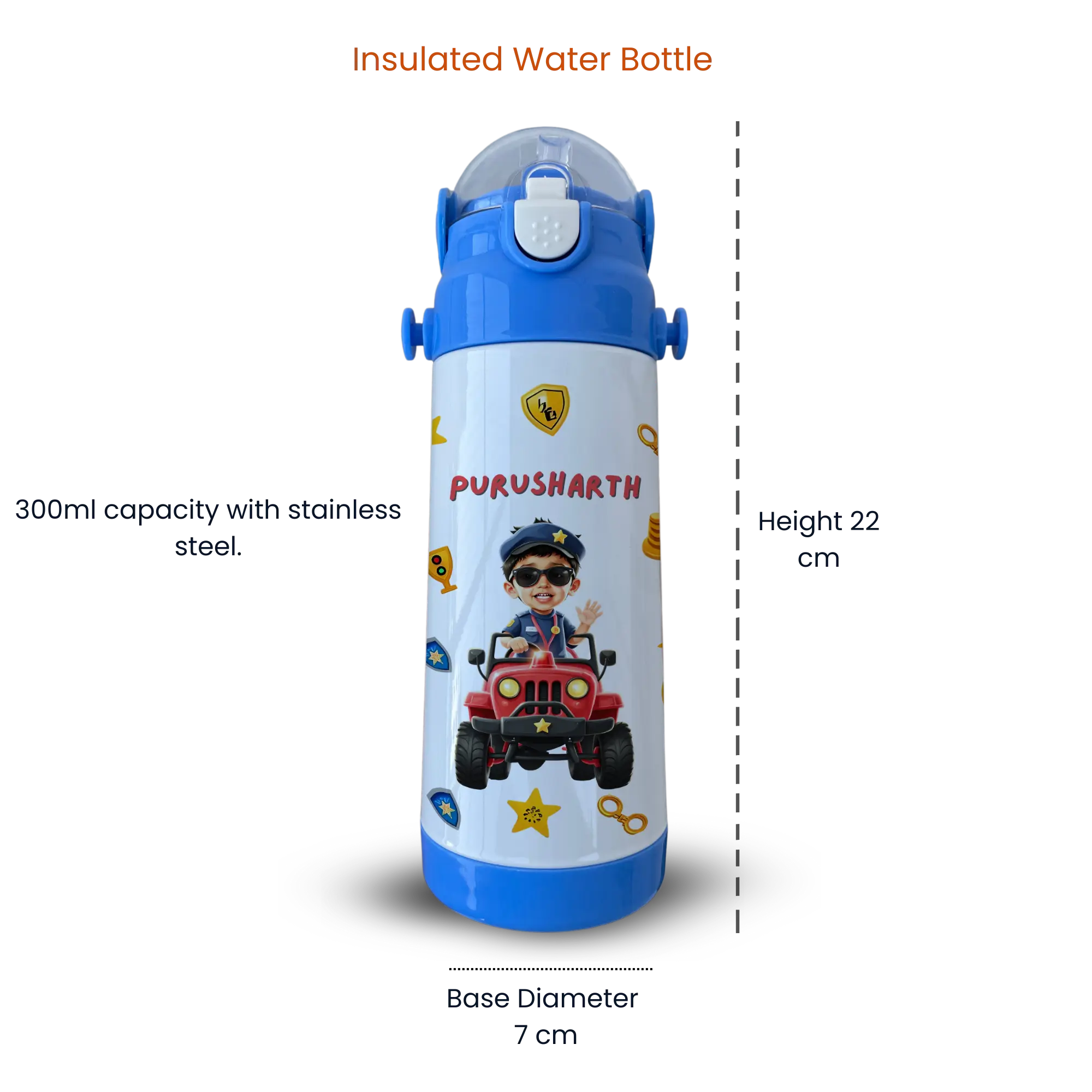 Personalized Tiffin and Bottle Combo – With Name & Photo