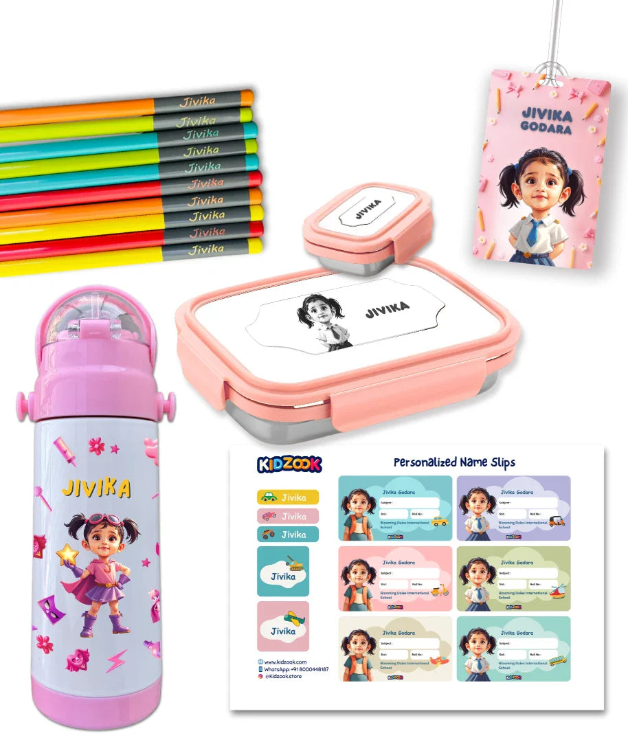 Kidzook School Kit - Personalized with Name & Photo