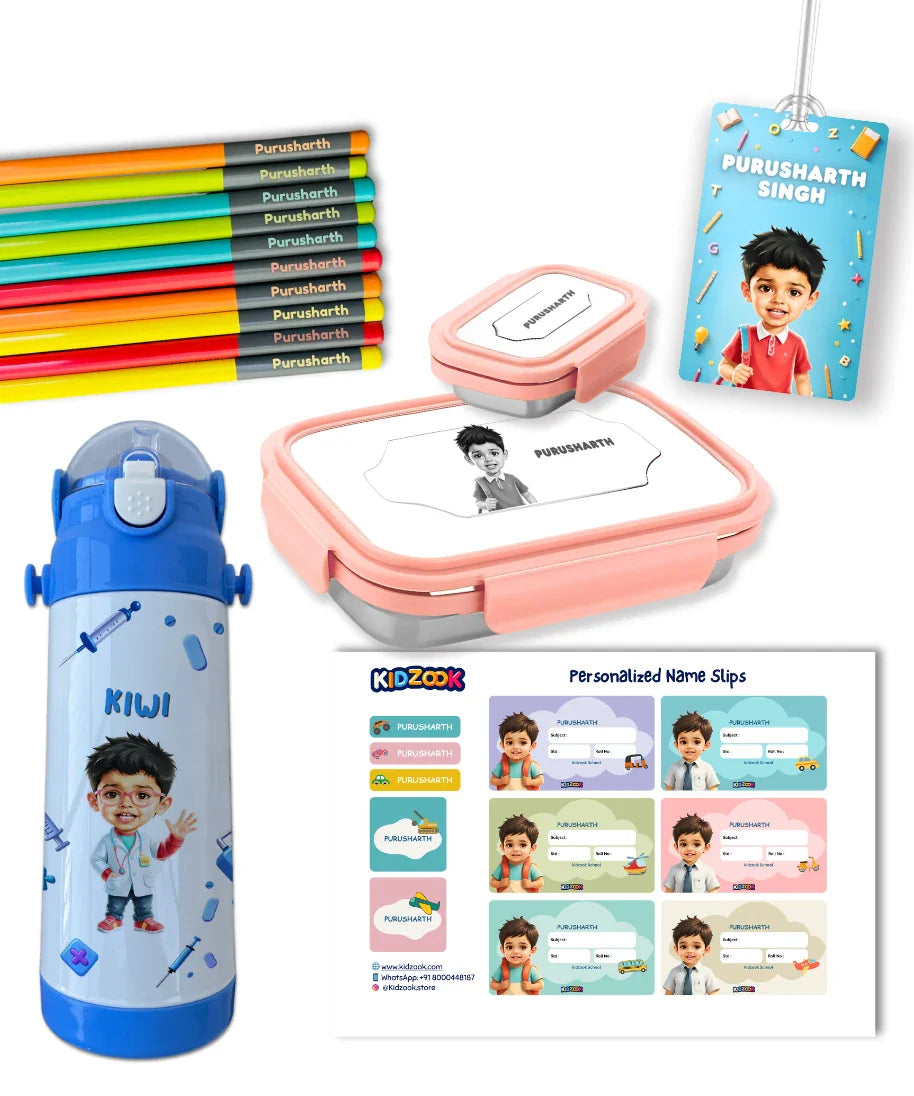 Kidzook School Kit - Personalized with Name & Photo