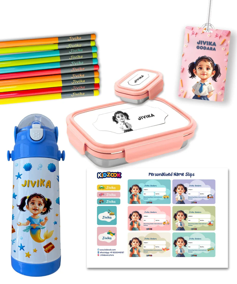 Kidzook School Kit - Personalized with Name & Photo