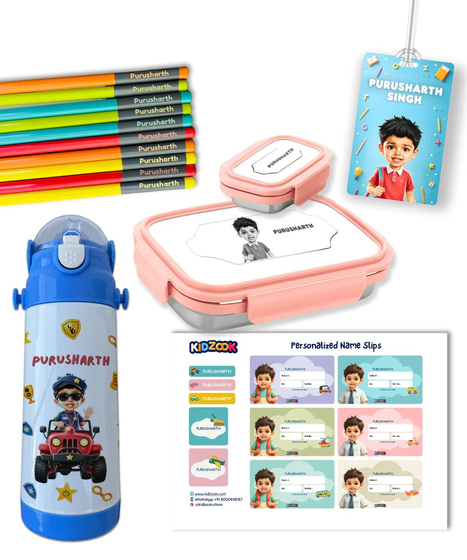 Kidzook School Kit - Personalized with Name & Photo