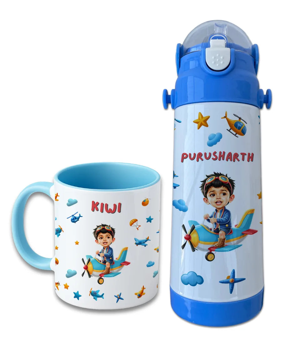 Personalized Bottle & Mug Combo for Kids