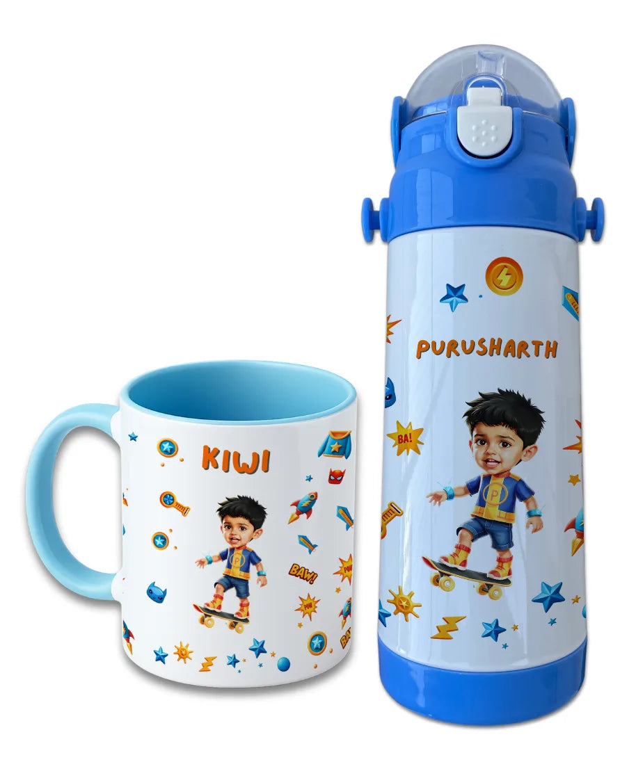 Personalized Bottle & Mug Combo for Kids